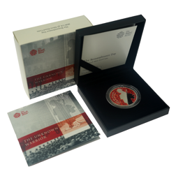 Pre-Owned 2020 UK Remembrance Day £5 Proof Silver Coin - VAT Free