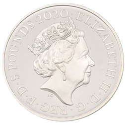 Pre-Owned 2020 UK Remembrance Day £5 Proof Silver Coin - VAT Free