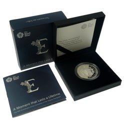 Pre-Owned 2018 UK 65th Anniversary Coronation £5 Piedfort Proof Silver Coin - VAT Free