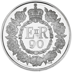 Pre-Owned 2016 UK 90th Birthday of Queen Elizabeth II £5 Proof Silver Coin - Missing Outer Box - VAT