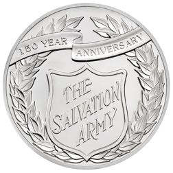 Pre-Owned 2015 Alderney Salvation Army £5 Proof Silver Coin - Missing Outer Box - VAT Free