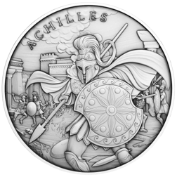Pinehurst Legendary Warriors: Achilles 1oz Silver Round