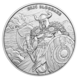 Pinehurst Legendary Warriors: Eric Bloodaxe 1oz Silver Round