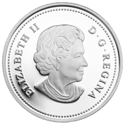 Pre-Owned 2015 Canadian Wolf Colourised 1oz Silver Proof Coin - Missing Outer Box - VAT Free
