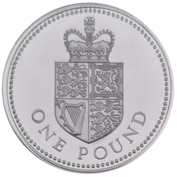Pre-Owned 1988 UK £1 Proof Design Silver Coin - VAT Free