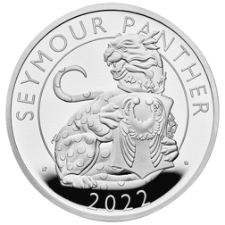 Pre-Owned 2022 UK Tudor Beasts Seymour Panther 1oz Proof Silver Coin - VAT Free