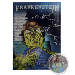 Pre-Owned 2018 Cook Islands Frankenstein Colourised 1oz Silver Coin - VAT Free