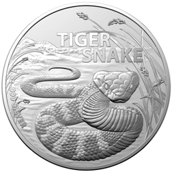 2024 Australia's Most Dangerous Animals: Tiger Snake 1oz Silver Coin