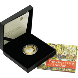 Pre-Owned 2016 UK Great Fire of London £2 Proof Silver Coin - Missing Outer Box - VAT Free