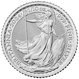 2024 UK Britannia 1/10oz Silver Coin