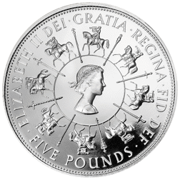 Pre-Owned UK 1993 Coronation 40th Anniversary £5 Proof Silver Coin - VAT Free