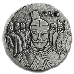 Pre-Owned 2018 Fiji Terracotta Army 5oz Silver Coin