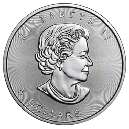 Pre-Owned Canadian Maple 1oz Silver Coin - Mixed Dates