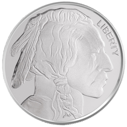 Silvertowne Buffalo 1/10oz Silver Round - Tube of 50
