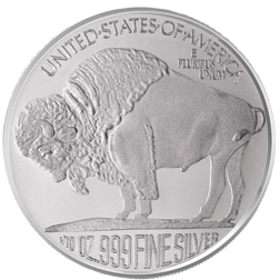Silvertowne Buffalo 1/10oz Silver Round - Tube of 50