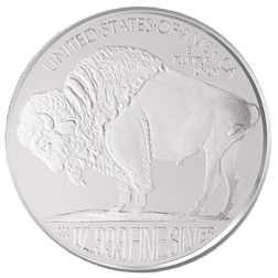 Silvertowne Buffalo 1/4oz Silver Round - Tube of 20