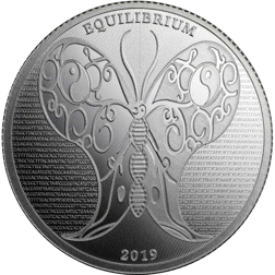 Pre-Owned 2019 Tokelau Equilibrium 1oz Silver Coin - VAT Free