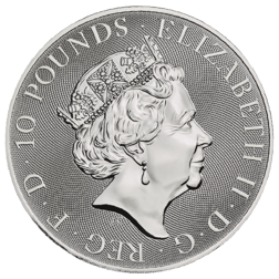 Pre-Owned UK Royal Mint Valiant 10oz Silver Coin - Mixed Dates - VAT Free