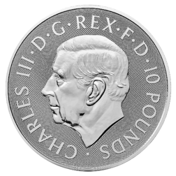 Pre-Owned UK Royal Arms 10oz Silver Coin - Mixed Dates - VAT Free