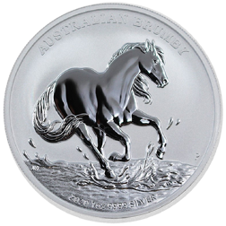Pre-Owned 2020 Australian Brumby 1oz Silver Coin - VAT Free