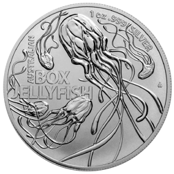 Pre-Owned 2023 Australia's Most Dangerous Animals: Box Jellyfish 1oz Silver Coin - VAT Free