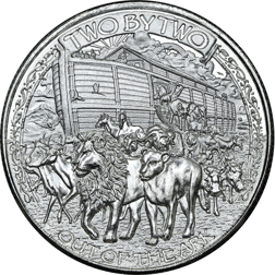 Pre-Owned Mason Mint Noah's Ark 1oz Silver Round