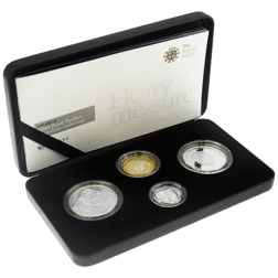 Pre-Owned 2008 UK Piedfort Proof Silver 4-Coin Collection - VAT Free