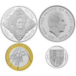 Pre-Owned 2008 UK Piedfort Proof Silver 4-Coin Collection - VAT Free