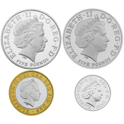 Pre-Owned 2008 UK Piedfort Proof Silver 4-Coin Collection - VAT Free