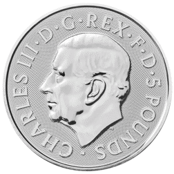 Pre-Owned 2024 UK Tudor Beasts Seymour Unicorn 2oz Silver Coin - VAT Free