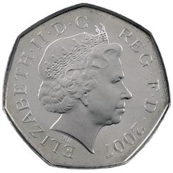 Pre-Owned 2007 UK Scouting Centenary 50p Piedfort Proof Design Silver Coin - VAT Free