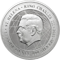 Pre-Owned 2023 St Helena Boston Tea Party 1oz Silver Coin - VAT Free