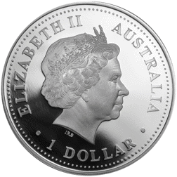 Pre-Owned 2006 Australian Lunar Dog 1oz Proof Silver Coin - VAT Free