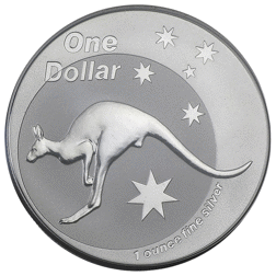 Pre-Owned 2005 Royal Australian Mint Kangaroo 1oz Silver Coin - Carded - VAT Free