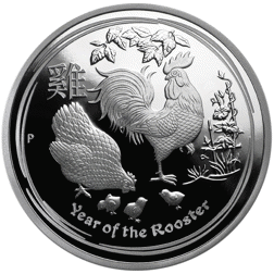 2017 Year of the Rooster 1oz Silver Proof Coin