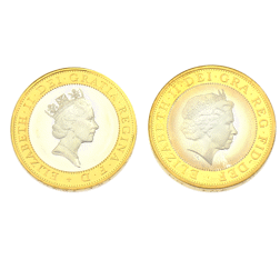 Pre-Owned 1997 and 1998 UK £2 Piedfort Proof Silver 2-Coin Set - VAT Free