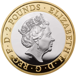 Pre-Owned 2018 UK Frankenstein 200th Anniversary £2 Piedfort Proof Silver Coin - Missing Outer Box -