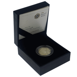 Pre-Owned 2011 UK Capital Cities: Edinburgh £1 Piedfort Proof Silver Coin - Missing Outer Box - VAT 