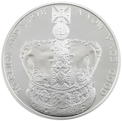 Pre-Owned 2013 UK 60th Anniversary Coronation £5 Piedfort Proof Silver Coin - VAT Free
