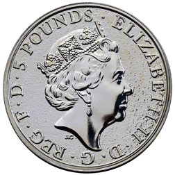 Pre-Owned 2017 UK Queen's Beasts The Red Dragon of Wales 2oz