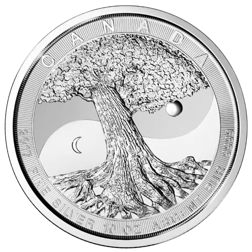 Pre-Owned 2017 Canadian Tree of Life 10oz Silver Coin - VAT Free