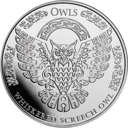 Pre-Owned 2022 Tokelau Whiskered Screech Owl 1oz Silver Coin