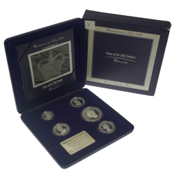 Pre-Owned 2000 Masterpieces in Silver Monarchs Silver 5-Coin Collection - VAT Free