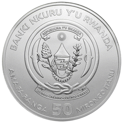 Pre-Owned 2019 Rwanda Lunar Pig 1oz Silver Coin - VAT Free