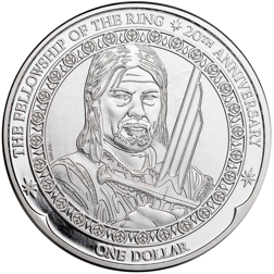 Pre-Owned 2021 New Zealand Lord of the Rings Boromir 1oz Silver Coin - VAT Free
