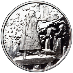 Pre-Owned Celtic Lore The Morrigan 5oz Proof Silver Round
