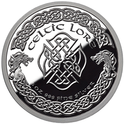 Pre-Owned Celtic Lore: Welsh Red Dragon 5oz Proof Silver Round