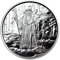 Pre-Owned Celtic Lore Merlin 5oz Proof Silver Round