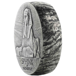 Pre-Owned 2019 Republic of Chad Sphinx of Hatshepsut 5oz Silver Coin