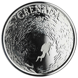 Pre-Owned 2019 Grenada Diving Paradise 1oz Silver Coin